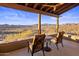 Relaxing covered patio with scenic mountain views at 37300 N School House Rd, Cave Creek, AZ 85331