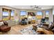 Home office with stunning mountain views and wood floors at 37300 N School House Rd, Cave Creek, AZ 85331