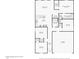 One-story floor plan, including bedrooms, kitchen, and garage at 9930 W Carousel Dr, Arizona City, AZ 85123