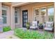 Front porch with seating area and landscaping at 13331 E Parkview Ln, Scottsdale, AZ 85255