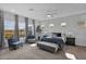 Bright main bedroom with large windows and mountain views at 13331 E Parkview Ln, Scottsdale, AZ 85255