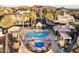 Aerial view of community pool and spa at 16206 S 11Th Pl, Phoenix, AZ 85048