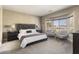 Main bedroom with plush carpet, king-size bed, and ample natural light at 16310 W Boulder Dr, Surprise, AZ 85374