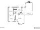 Detailed floor plan showcasing the layout of bedrooms, bathrooms, kitchen, and living spaces at 1643 W Harmont Dr, Phoenix, AZ 85021