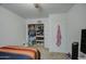 Well-lit bedroom with closet and ceiling fan at 17009 S 30Th Way, Phoenix, AZ 85048