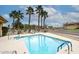 Inviting community pool with surrounding patio at 17020 E Kiwanis Dr # 102, Fountain Hills, AZ 85268