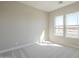 A bedroom with neutral-toned walls, carpeted floors, and windows at 17380 W Carlisle Dr, Surprise, AZ 85388