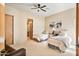 Bright bedroom with two twin beds and an ensuite bathroom at 17459 N 79Th St, Scottsdale, AZ 85255