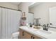 Modern bathroom with double vanity and walk-in shower at 20838 W Granada Rd, Buckeye, AZ 85396