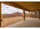 Covered patio with view of backyard at 22852 E Thornton Rd, Queen Creek, AZ 85142