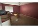 Pink-walled bedroom with carpeted floor and ample space at 24013 N Mojave Ln, Florence, AZ 85132