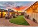 Spacious outdoor patio with ambient string lights, perfect for entertaining and relaxation at 4022 E Stanford Dr, Phoenix, AZ 85018