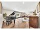 Bright and spacious living room featuring hardwood floors and sliding doors to the patio at 4022 E Stanford Dr, Phoenix, AZ 85018