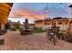 Spacious outdoor patio with ambient string lights, perfect for entertaining and relaxation at 4022 E Stanford Dr, Phoenix, AZ 85018