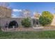 Backyard with garden, chicken coop and raised garden beds at 4627 S Grenoble Cir, Mesa, AZ 85212