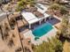 Home with solar panels, pool, and spa; spacious backyard at 4706 E Rancho Caliente Dr, Cave Creek, AZ 85331