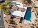 House with solar panels, pool, and spa; large backyard at 4706 E Rancho Caliente Dr, Cave Creek, AZ 85331