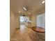 View of kitchen with dining area and ceiling fan at 4829 E Lake Point Cir, Phoenix, AZ 85044