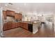 Spacious kitchen featuring an island, stainless steel appliances, and ample cabinetry at 581 W Reeves Ave, San Tan Valley, AZ 85140