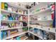 Well-stocked pantry with ample shelving for storage at 581 W Reeves Ave, San Tan Valley, AZ 85140