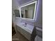 Bathroom with illuminated mirror and vanity at 620 S Laveen Dr, Chandler, AZ 85226