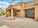 Private backyard patio with access from the home at 8494 E Gilded Perch Dr, Scottsdale, AZ 85255