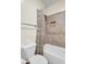 Simple bathroom with shower/tub and toilet at 8494 E Gilded Perch Dr, Scottsdale, AZ 85255