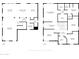 Two-story home floor plan, showing the layout of the living spaces and bedrooms at 109 E Milada Dr, Phoenix, AZ 85042