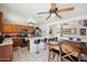 Spacious kitchen featuring an island and ample cabinet space at 109 E Milada Dr, Phoenix, AZ 85042
