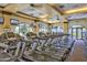 Well-equipped fitness center featuring rows of modern treadmills, scenic views, and multiple wall mounted televisions at 12942 W Sola Dr, Sun City West, AZ 85375