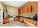 Home office with built-in desk and ample storage at 18456 E Superstition Dr, Queen Creek, AZ 85142