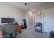 Bright home office features built-in shelving and a comfortable workspace at 2743 N Lema Dr, Mesa, AZ 85215