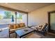 Relaxing covered patio with seating area, perfect for outdoor entertaining at 2743 N Lema Dr, Mesa, AZ 85215