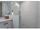 Clean subway tile shower with built-in shelves at 2743 N Lema Dr, Mesa, AZ 85215