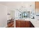 Modern kitchen with island and breakfast bar at 310 S 4Th St # 1504, Phoenix, AZ 85004