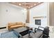 Comfortable lobby lounge with fireplace and seating area at 310 S 4Th St # 1504, Phoenix, AZ 85004
