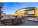 Outdoor patio with built-in grill and seating, offering stunning stadium views at 310 S 4Th St # 1504, Phoenix, AZ 85004