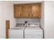 Laundry room with washer and dryer included at 430 S 81St Pl, Mesa, AZ 85208