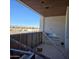 Unfinished patio with mountain views and built-in fire pit at 6587 N Palmeraie Blvd # 2017, Paradise Valley, AZ 85253