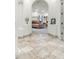 Elegant Primary bedroom with a four-poster bed and fireplace at 9968 W Jj Ranch Rd, Peoria, AZ 85383
