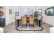 Formal dining room with a large table and chandelier at 9968 W Jj Ranch Rd, Peoria, AZ 85383