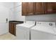 Laundry room with washer, dryer, and granite countertop at 10796 N 78Th St, Scottsdale, AZ 85260