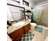 Clean bathroom with granite vanity, shower, and toilet at 143 W Michelle Dr, Phoenix, AZ 85023