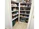 Well-stocked pantry with ample shelving at 143 W Michelle Dr, Phoenix, AZ 85023
