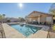 Spacious pool area with patio furniture at 3537 N San Gabriel Cir, Mesa, AZ 85215