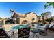 Inviting backyard oasis featuring a sparkling pool and patio furniture at 474 E Jasper Dr, Gilbert, AZ 85296