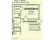Floor plan featuring laundry, optional bedroom and walking closet at 6962 W Glenn Dr, Glendale, AZ 85303