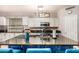 Island kitchen with granite countertops and stainless steel appliances at 6962 W Glenn Dr, Glendale, AZ 85303
