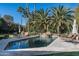 Inviting rectangular pool with surrounding patio at 7130 E Berneil Ln, Paradise Valley, AZ 85253