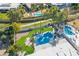 Aerial view showcasing the property's expansive backyard and pool at 8709 E Irish Hunter Trl, Scottsdale, AZ 85258